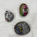 Inspirational Quote & Secret Garden Hand-Painted Stones – Keepsake Pebble Art